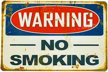 Amazon.co.jp: 【USA アメリカン デザイン】WARNING NO SMOKING